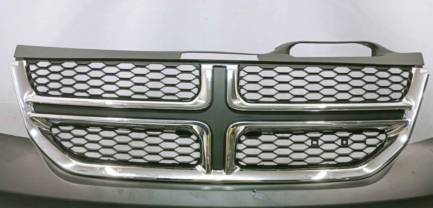 Решітка радіатора чорна матова з хромом Dodge Journey 2015-2018 (1SU84SZ0AC), аналог
