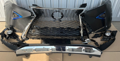Бампер передній у зборі комплектація спорт Lexus RX 2016-2018 (521194D936), аналог