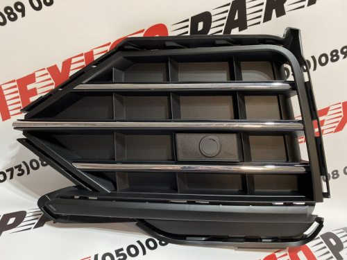 Решетка переднего бампера левая Volkswagen Touareg 2019 - (760853661CRYP),аналог