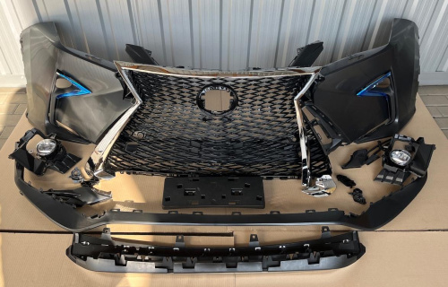 Бампер передній у зборі комплектація спорт Lexus RX 2016-2018 (521194D936), аналог