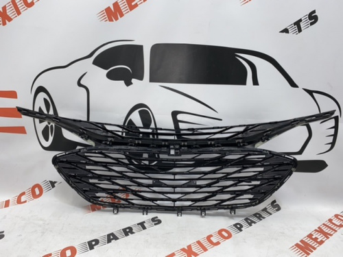 Решітка радіатора у зборі чорний глянець Chevrolet Malibu 2019-(84565840black ), аналог