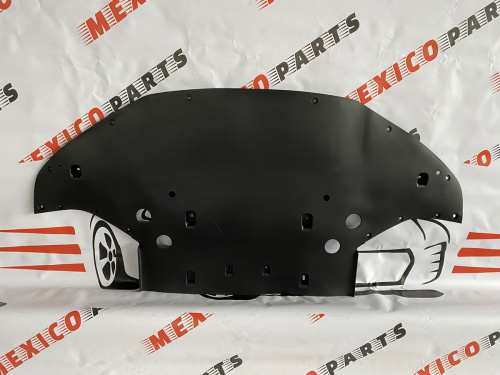 Захист переднього бампера (пластик) Tesla Model S 2012-2020 (105637600c), аналог