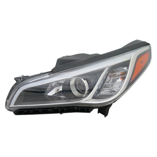 Фара левая галоген с LED полоской USA Hyundai Sonata 2015-2017 (92101-C2050), аналог