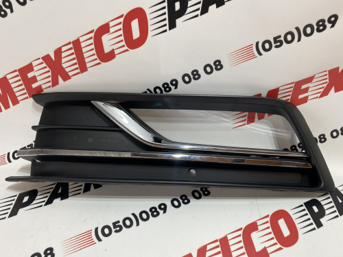 Рамка противотуманной фары с хромом левая USA Volkswagen Passat B8 2016-2018 (561854661MRYP), аналог