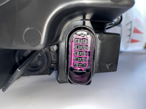 Фара левая с лед полоской USA Volkswagen Jetta 2012-2015 (5C7941005J), аналог