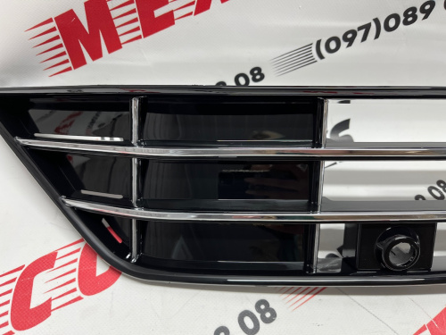 Решётка переднего бампера под парктроник R-LINE Volkswagen Passat B8 2016-2018, аналог