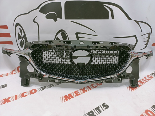 Решётка радиатора верх в сборе Mazda 6 2019-2020 (GSH750719), аналог