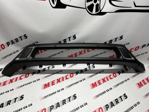 Накладка переднього бампера чорна Mitsubishi Outlander 2019-2020 (6405A332HA), аналог